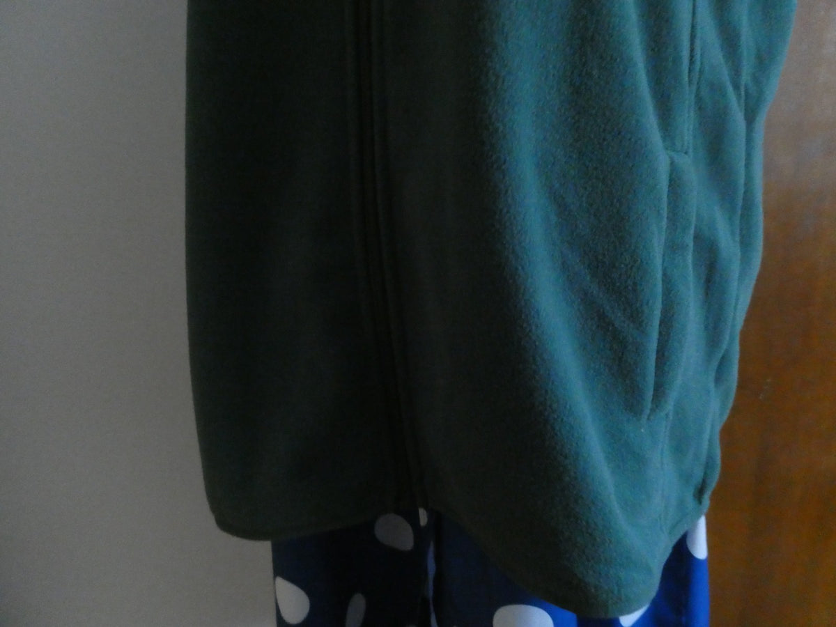 Croft Barrow Women's Green Full Zip Extra Soft Vest w/Pockets Size LT
