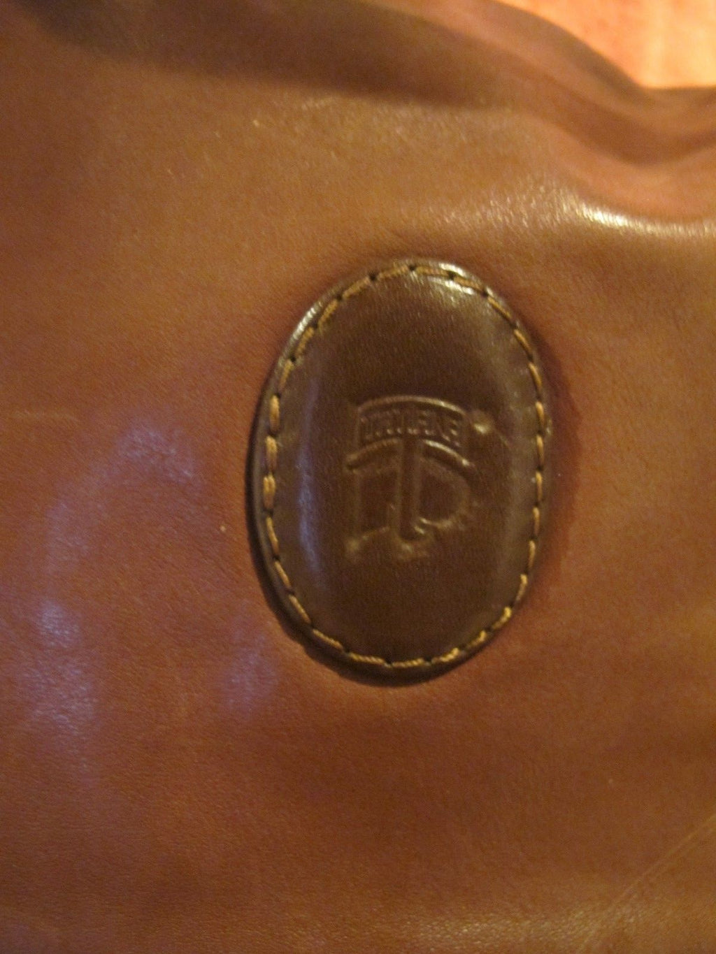 Vintage Tartana Pelletterie Women's Brown Leather Briefcase Messenger Bag 