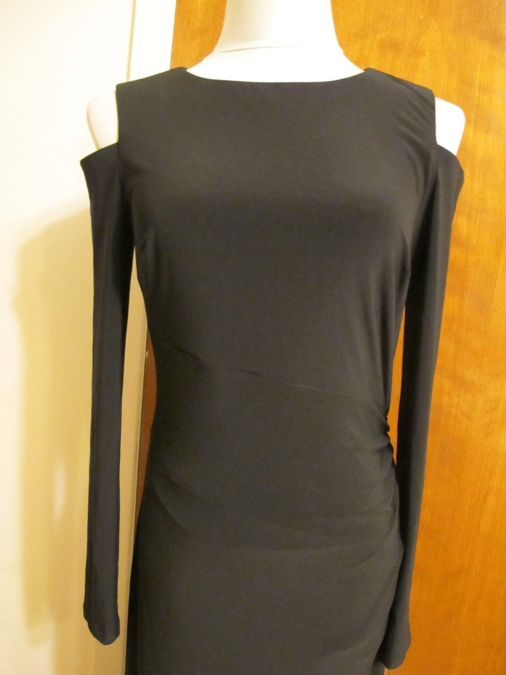 Lauren Ralph Lauren Women’s Black Lined Evening Maxi Cutout A-line Dress New