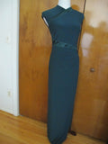 Ralph Lauren women's green evening detailed maxi dress New