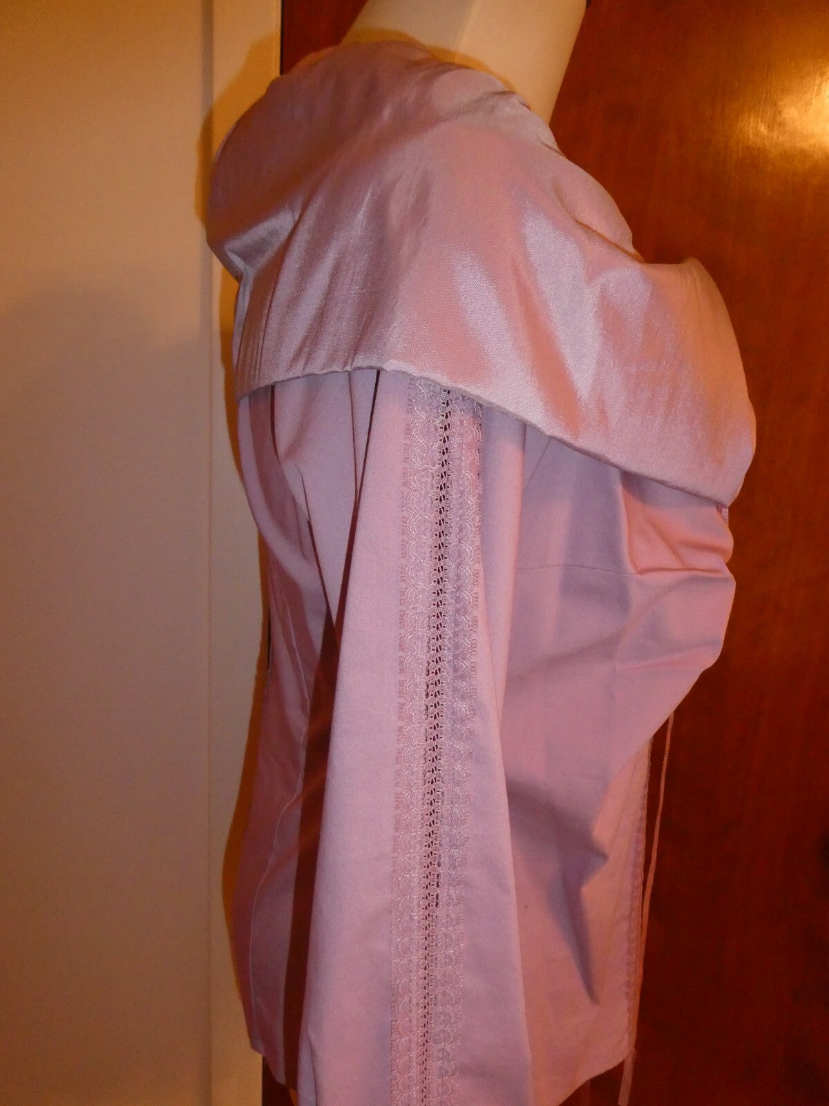 Kenar Women's Lilac Detailed Long Sleeves Evening Top Blouse Size Medium