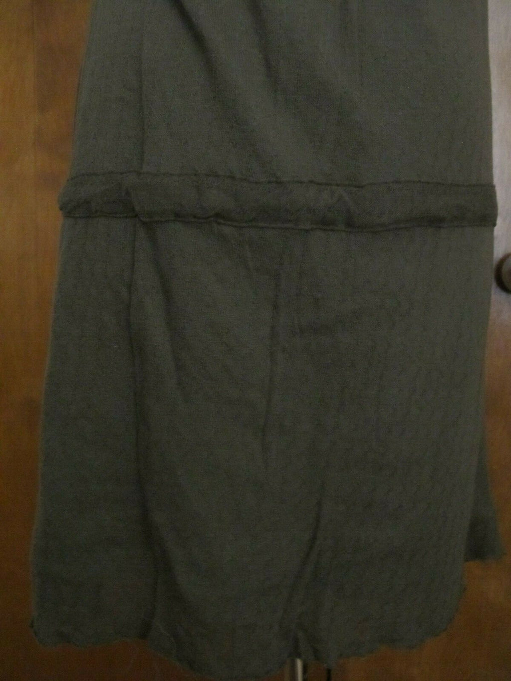Free People women's dark green detailed tencel lined mini dress size 8
