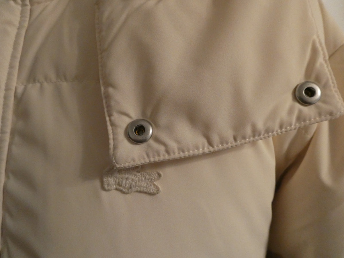 Lacoste Men’s Oversized Down Puffer Jacket Coat XL/2XL Beige Water Repellent NWT