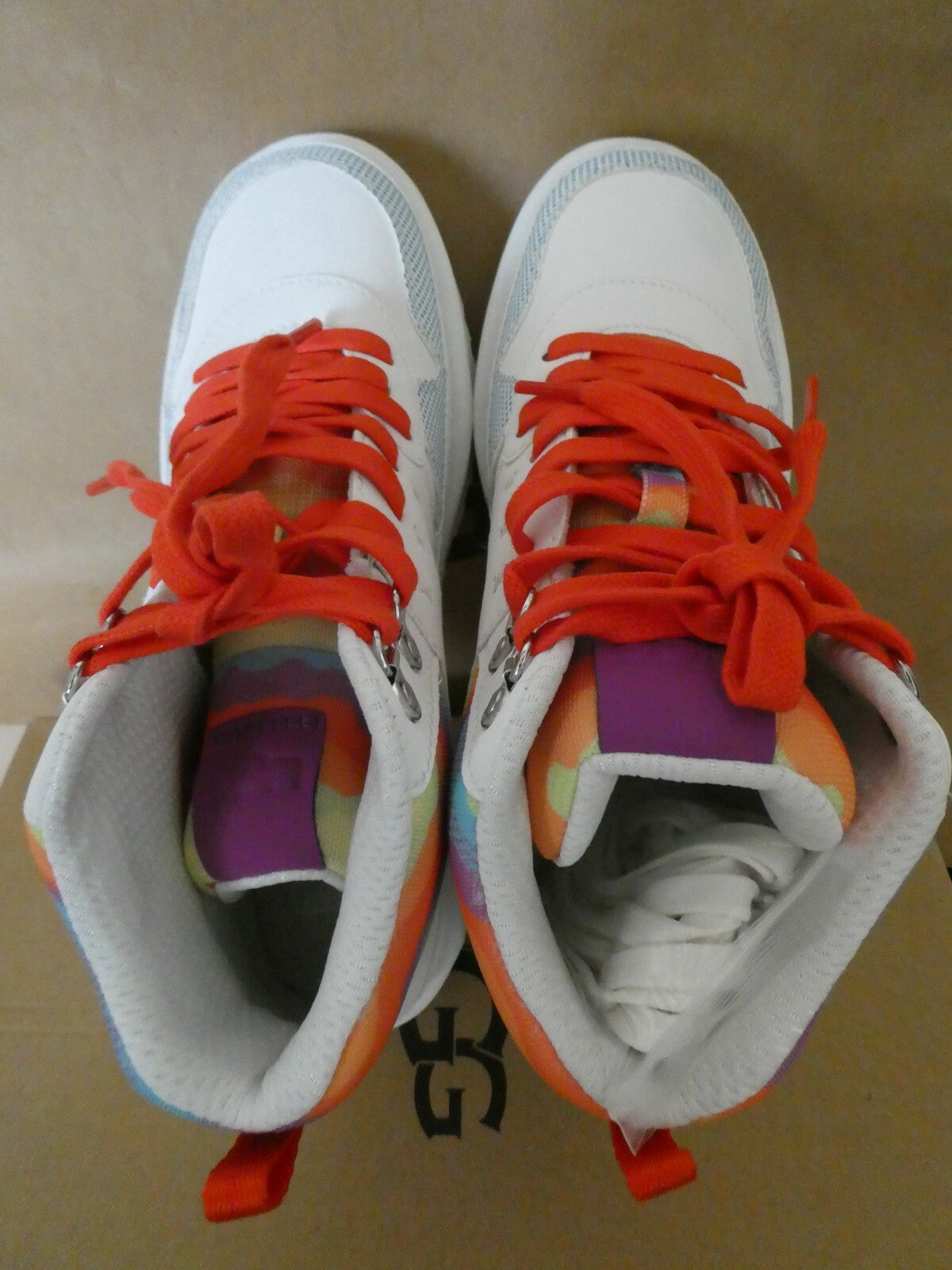 Ugg Australia Women’s Highland Multi Color Hi Top Sneakers Cali Collage 6.5, 11