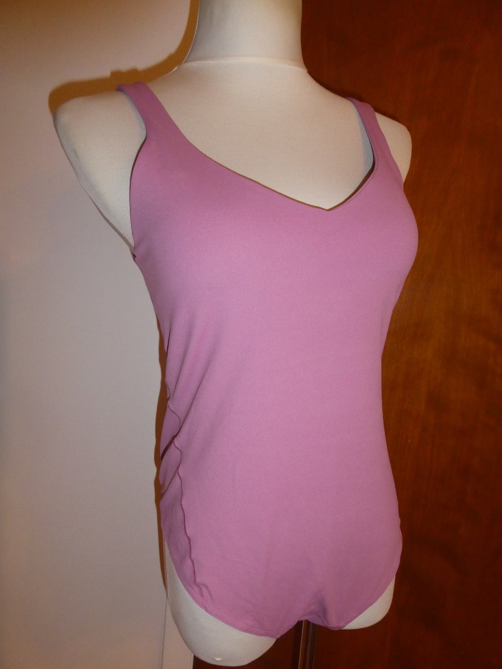 Lululemon Women Pink Align Bodysuit with Build-in Bra Sz 10 Original price $148
