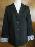 New Richard Malcolm Women's Black Blazer PLarge