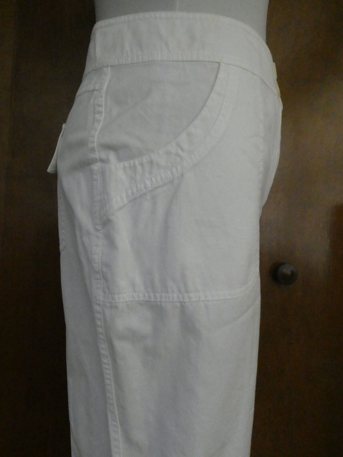 Saks Fifth Avenue Theads women's white cotton detailed pants size 14