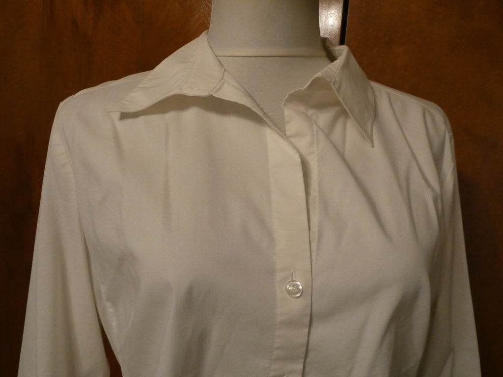 New York &Company women's white top size large