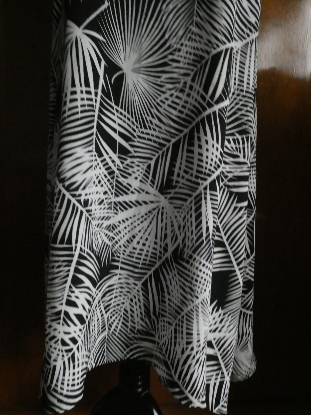 Partizia Lusa Milano Black/White Detailed Asymmetric Tunic Dress Size Medium