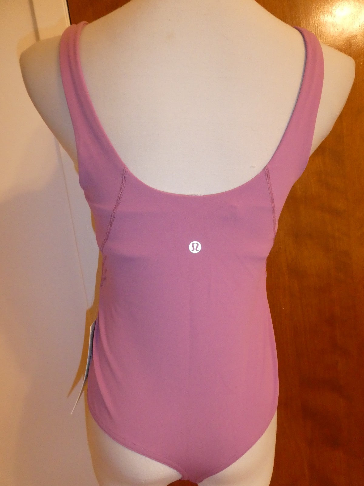 Lululemon Women Pink Align Bodysuit with Build-in Bra Sz 10 Original price $148
