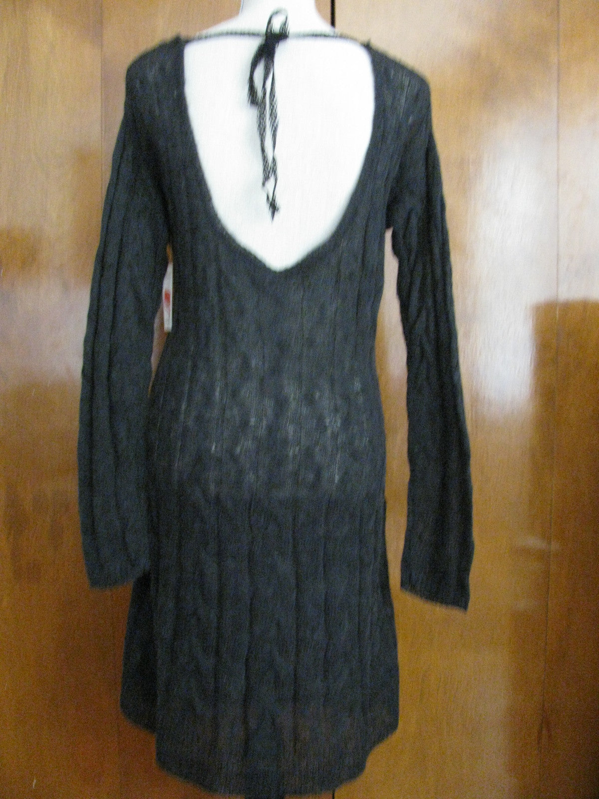 Free People women's black cable design knit dress Size S, M, L New
