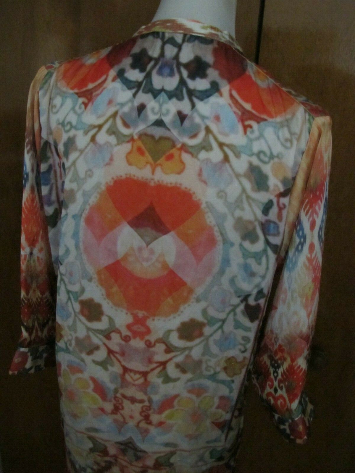 Lime Light Women’s Multicolor Tunic Top Or Swim Cover Medium
