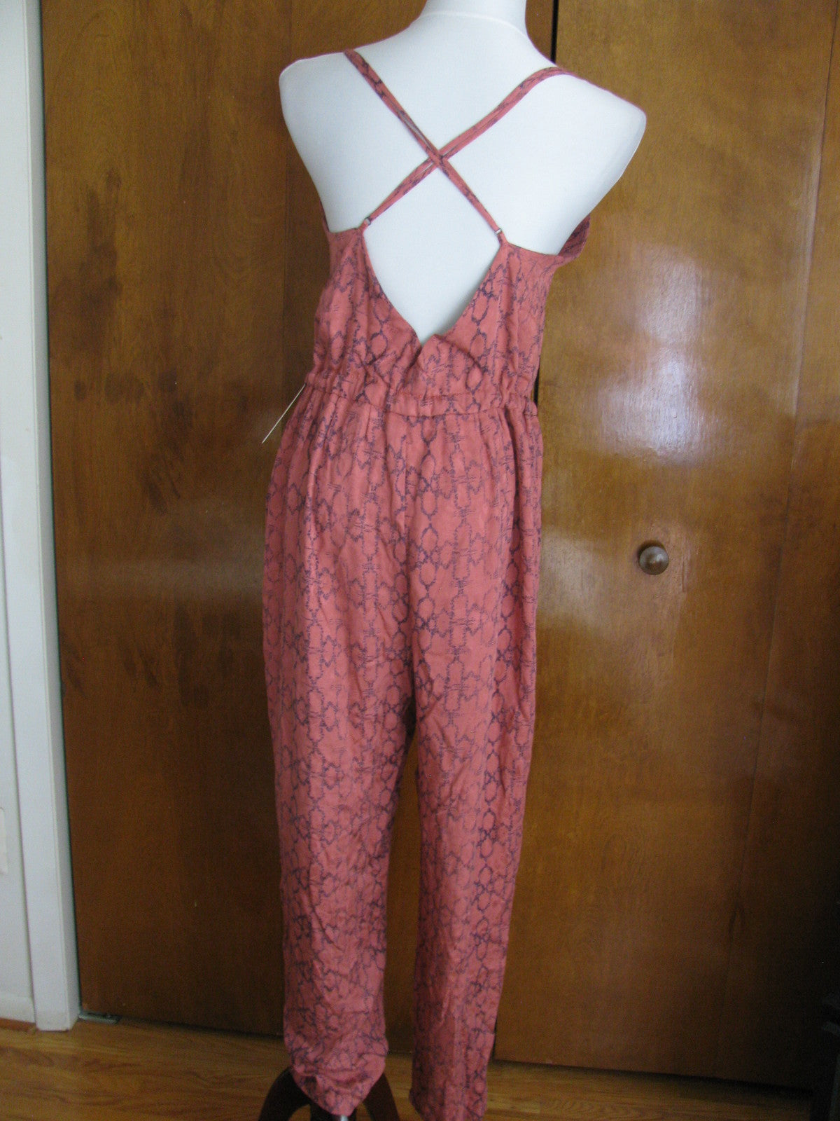 Free People women’s tomato comb rayon romper size large NWT