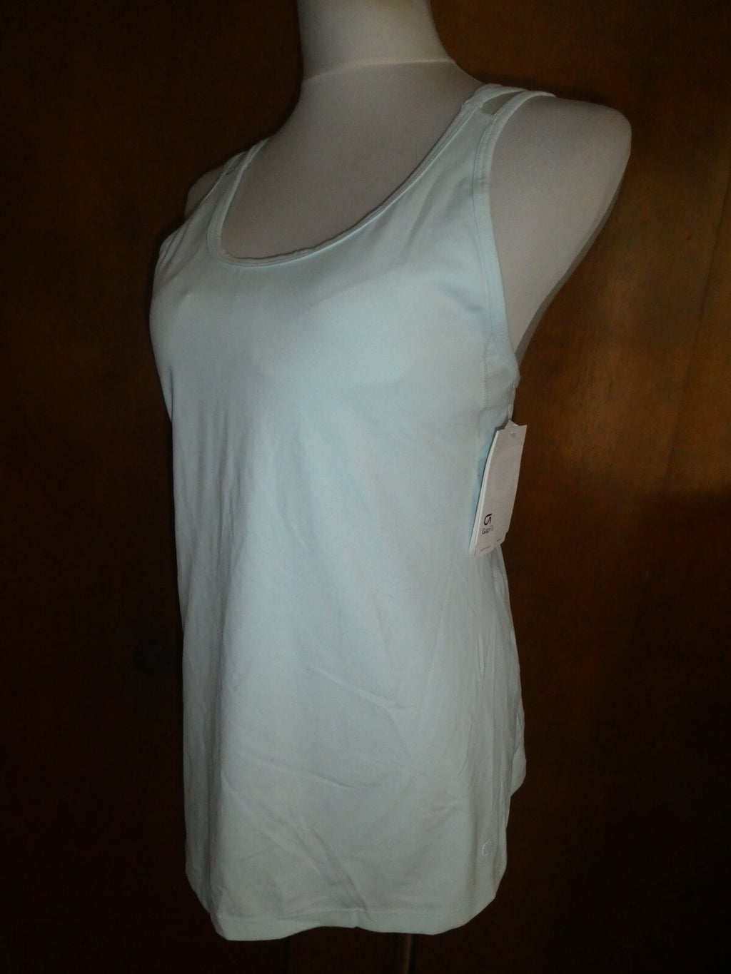 GapFit women's blue build in bra tank top size Large