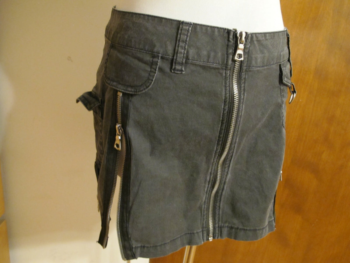Buffalo David Bitton Divana Women’s Front Full Zip Mini Jeans Skirt Size 29 US M