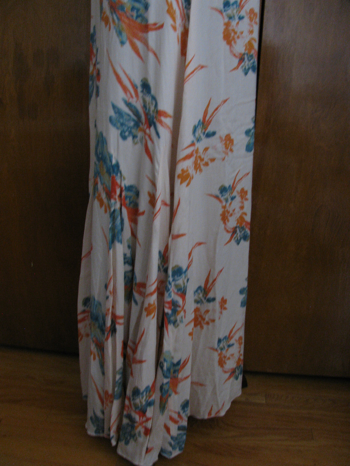 Free people womens combo flared silhouette lightweight soft rayon New dress 