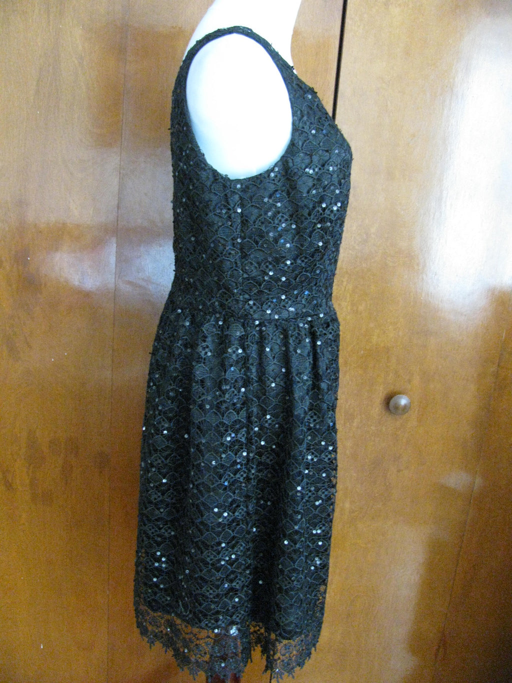 Marina Women's Black Evening Lined Dress Size 12