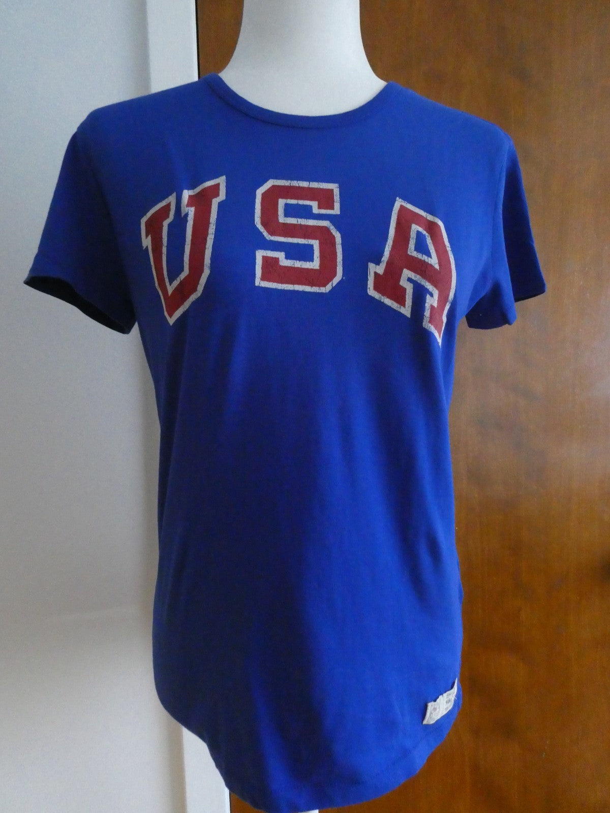Polo Ralph Lauren 2016 Team USA Olympic T-Shirt Women Blue/Red Cotton Authentic