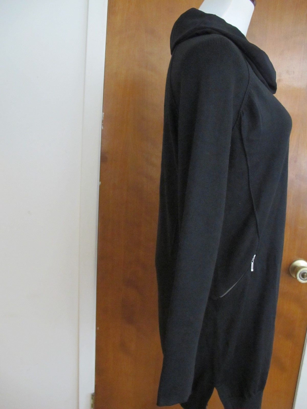 Design History Women's Black Stylish Sweater Dress Size Large NWT