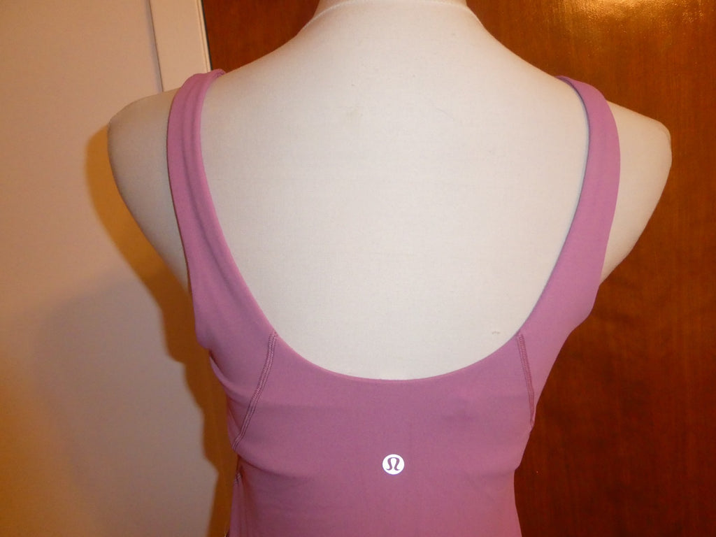 Lululemon Women Pink Align Bodysuit with Build-in Bra Sz 10 Original price $148