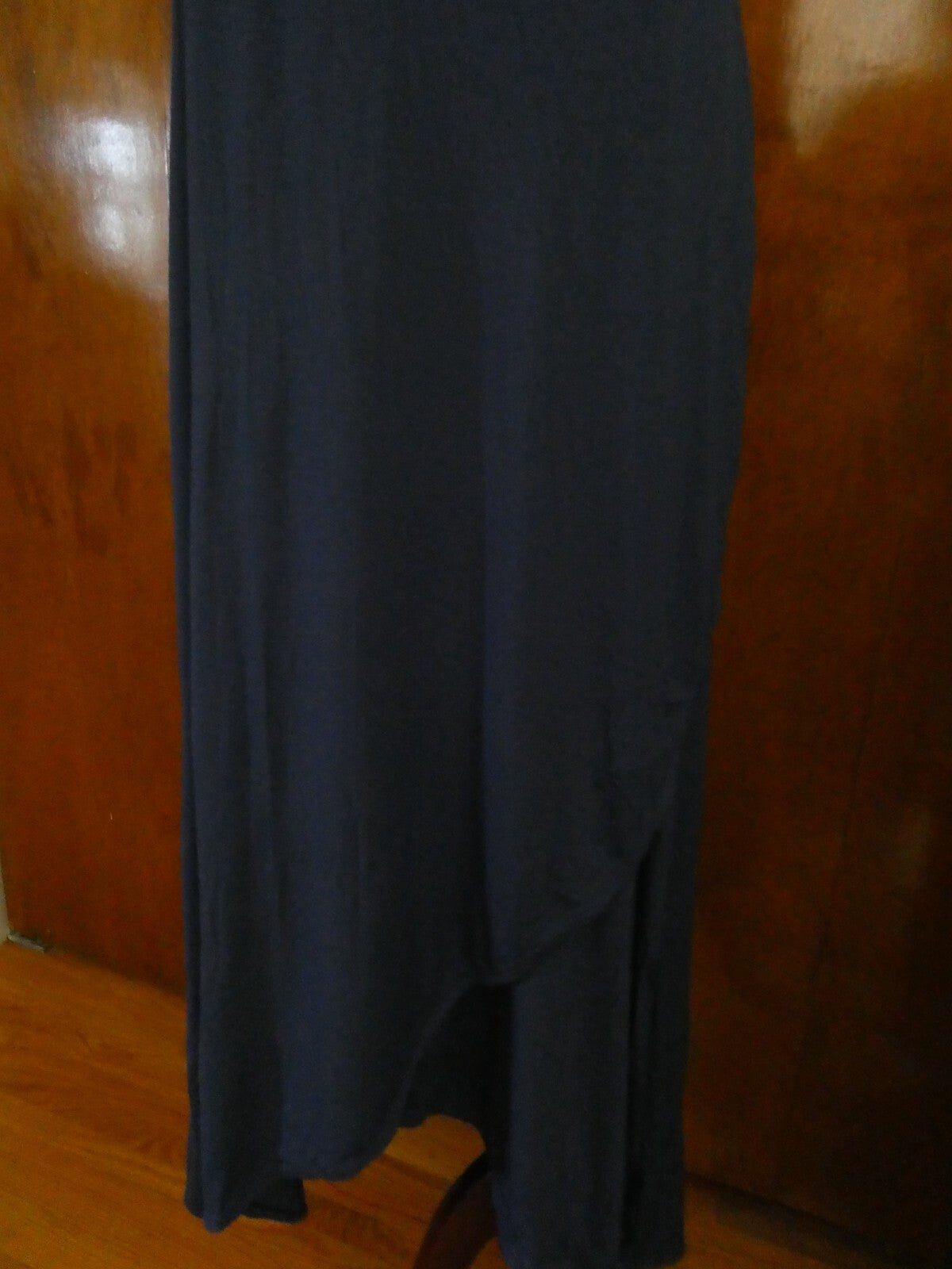 Gap Women's Navy Tie-Waist Midi Wrap Dress Size Large