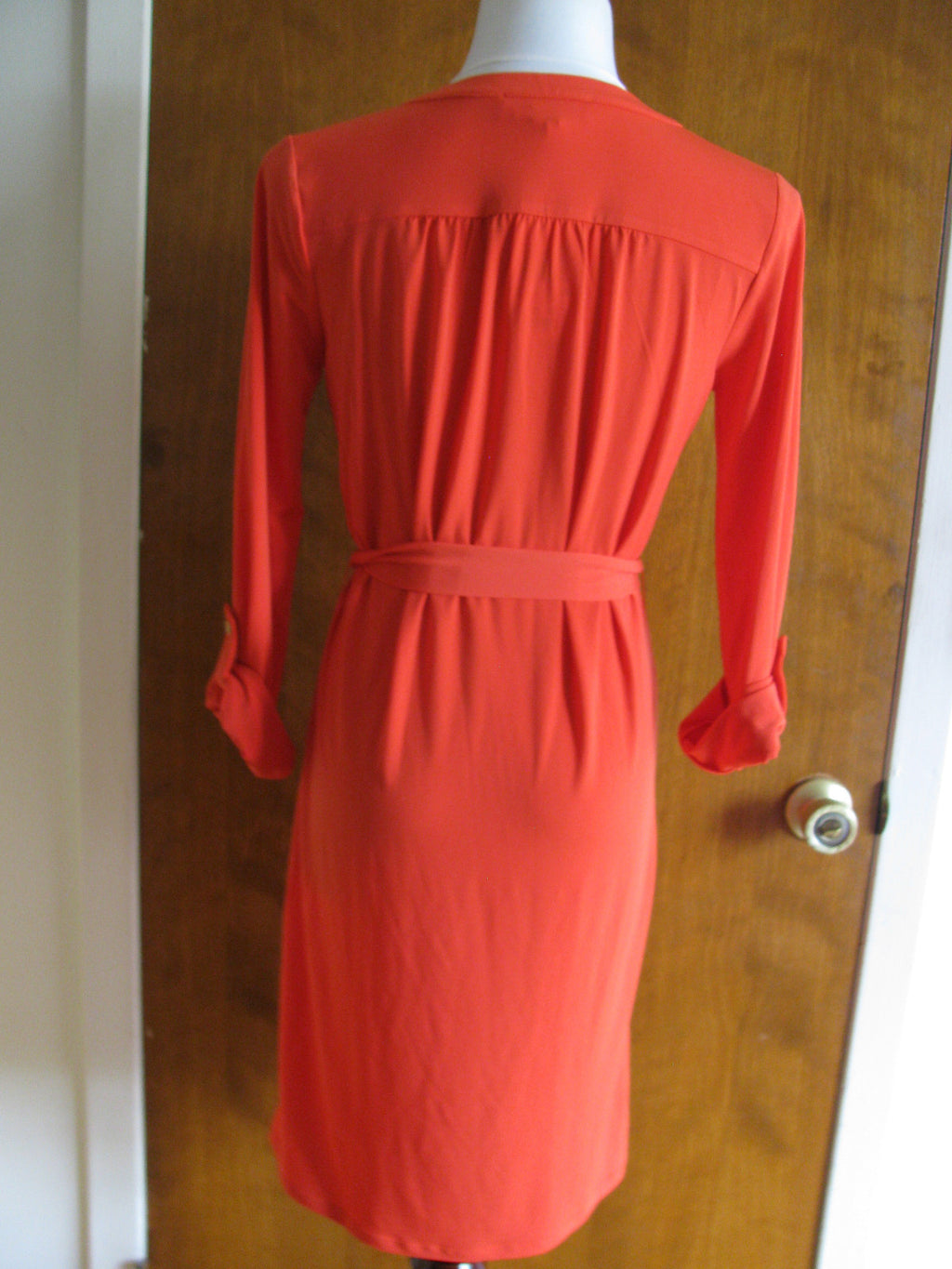 Michael Kors women’s long sleeves red dress