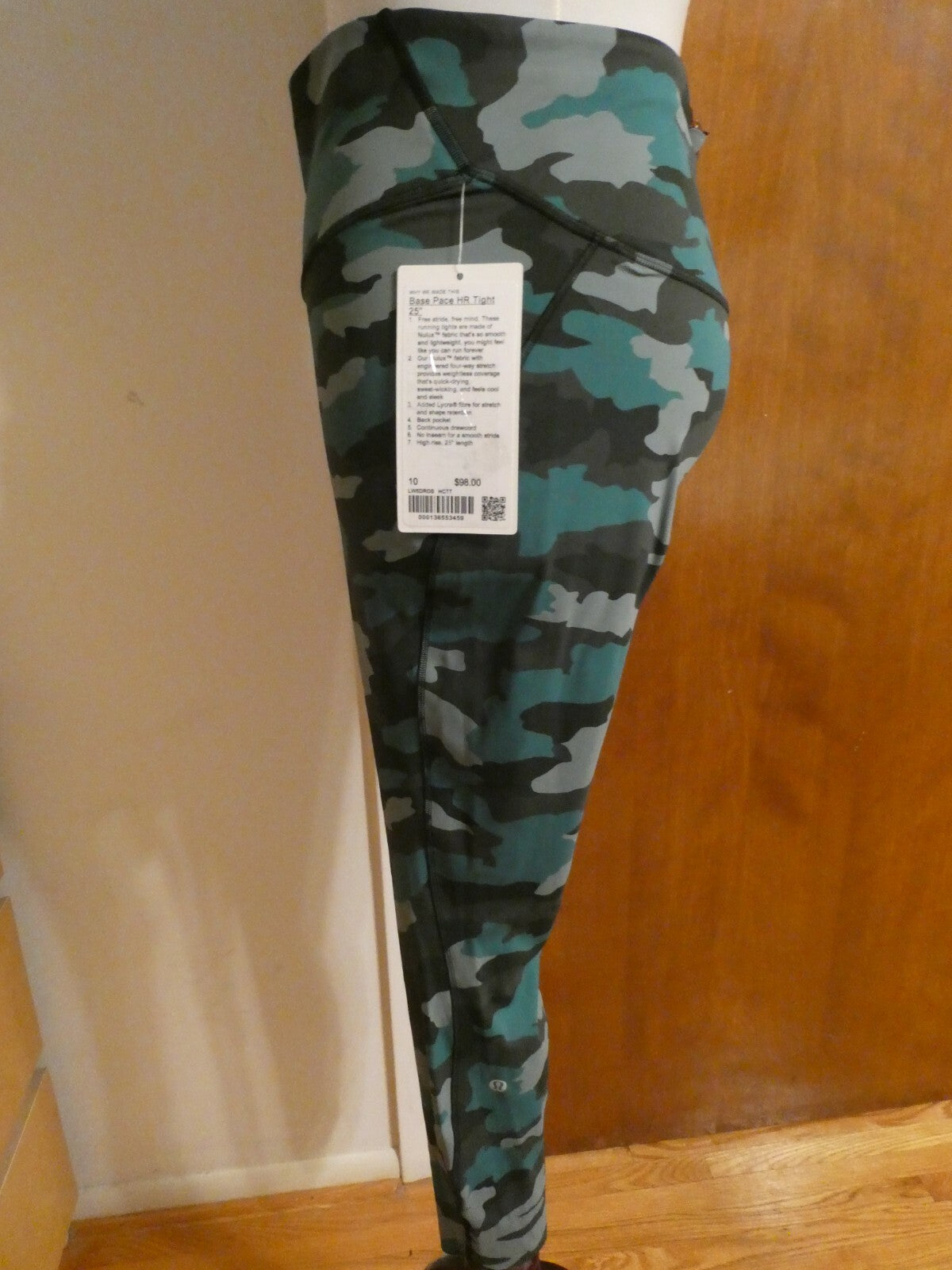 Lululemon Base Pace High-Rise Camouflage Running Pants Tight 25"