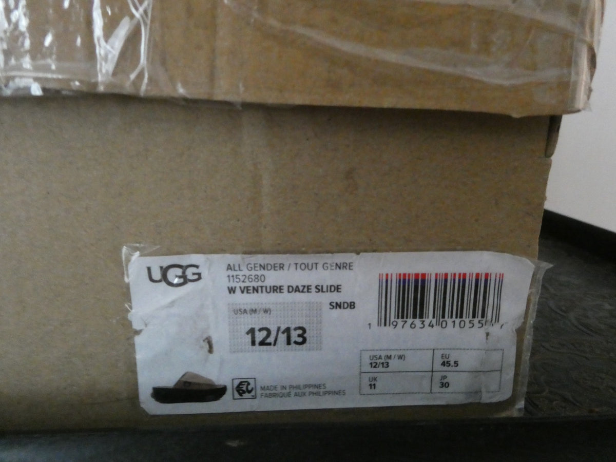 UGG Venture Daze Slide Beige Sandal Shoe Unisex Men Size 12 / Women Size 13