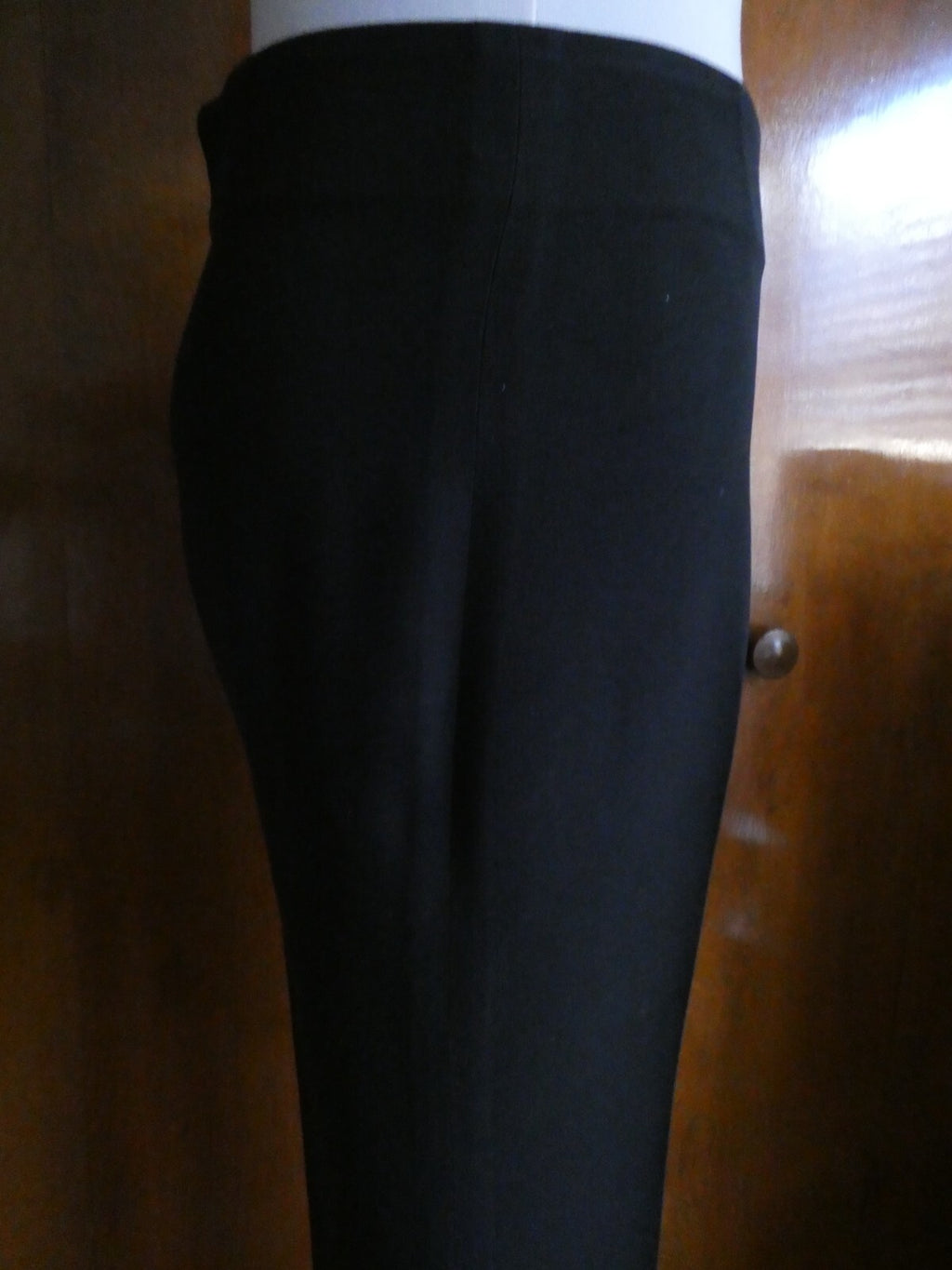 Louis Vuitton Slim Cropped Dressing Pants Black Size 36 France ECC-W05