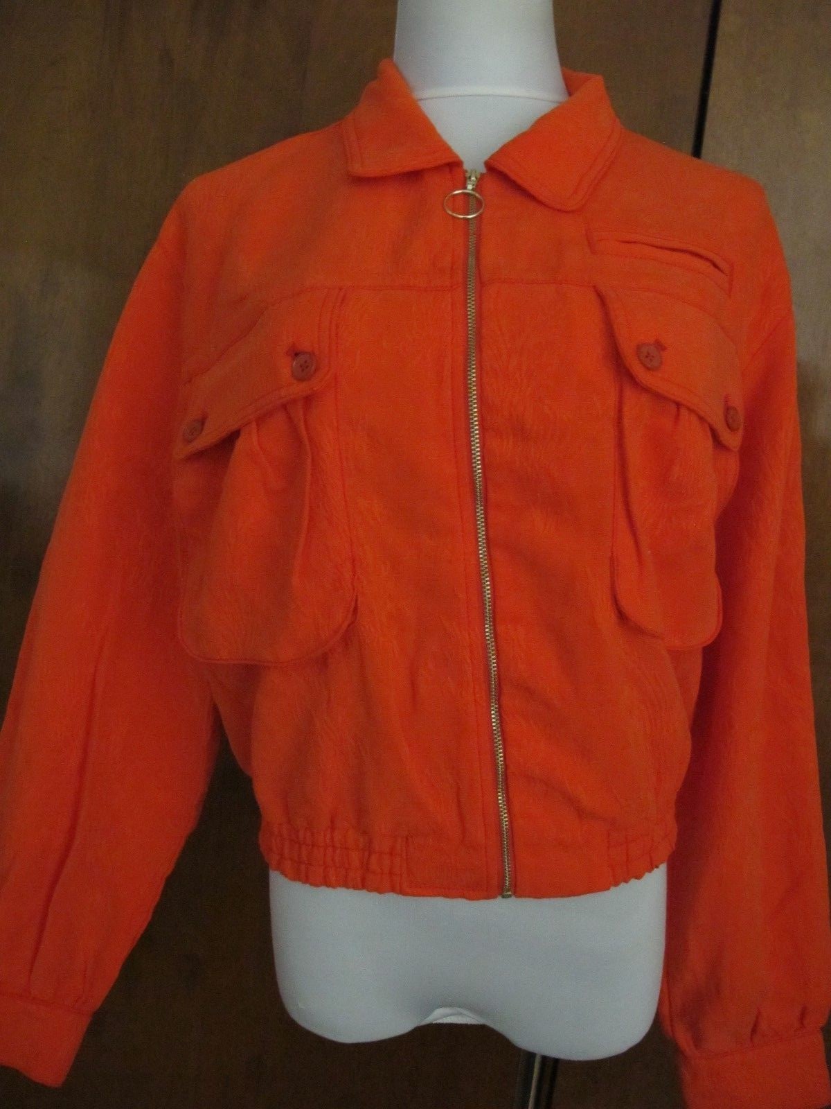 Anthropologie Jacquard Eisenhower Women’s Red Verm Jacket New