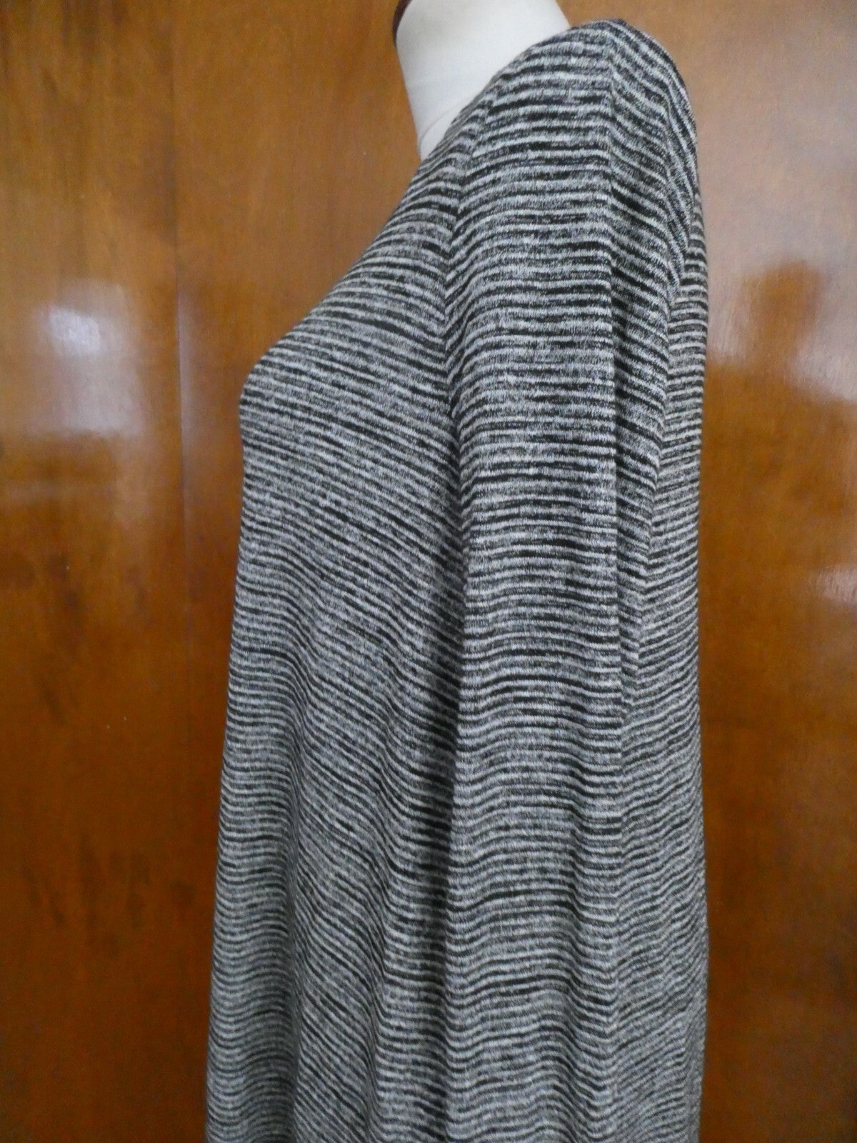 Gap Women's A-Line Black/Gray Long Sleeves Dress Size XLarge