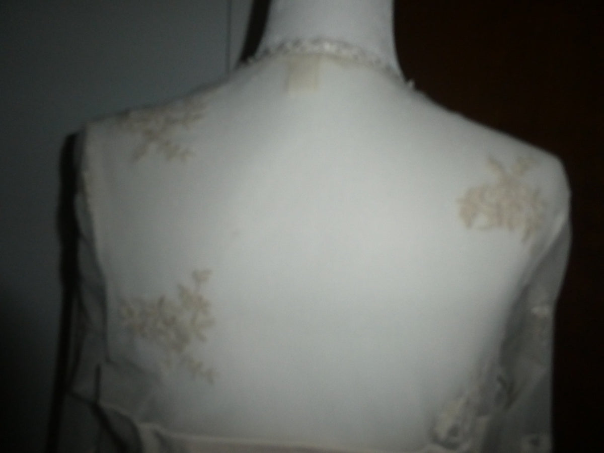 Women's tea stain embroidered lined evening top PL from Macys