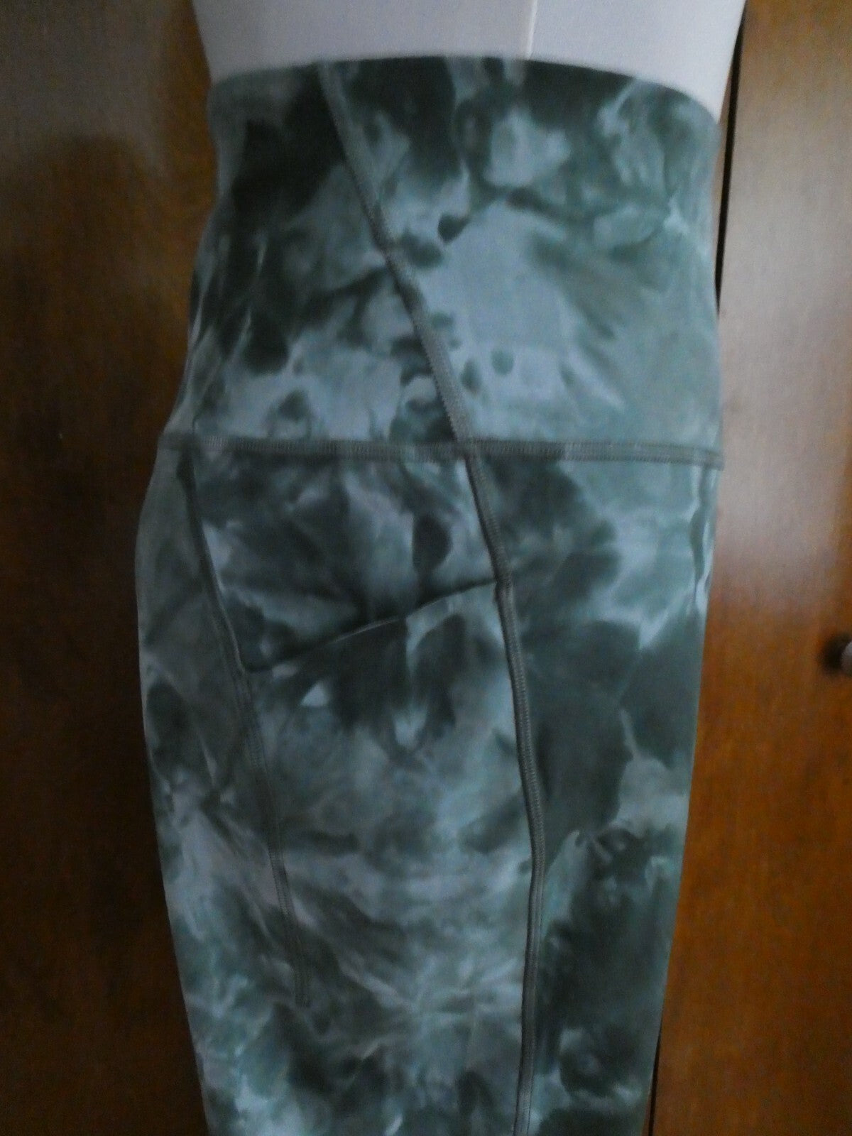 Lululemon Align Pant 25" Green Print Yoga Legging with Side Pockets Size 20