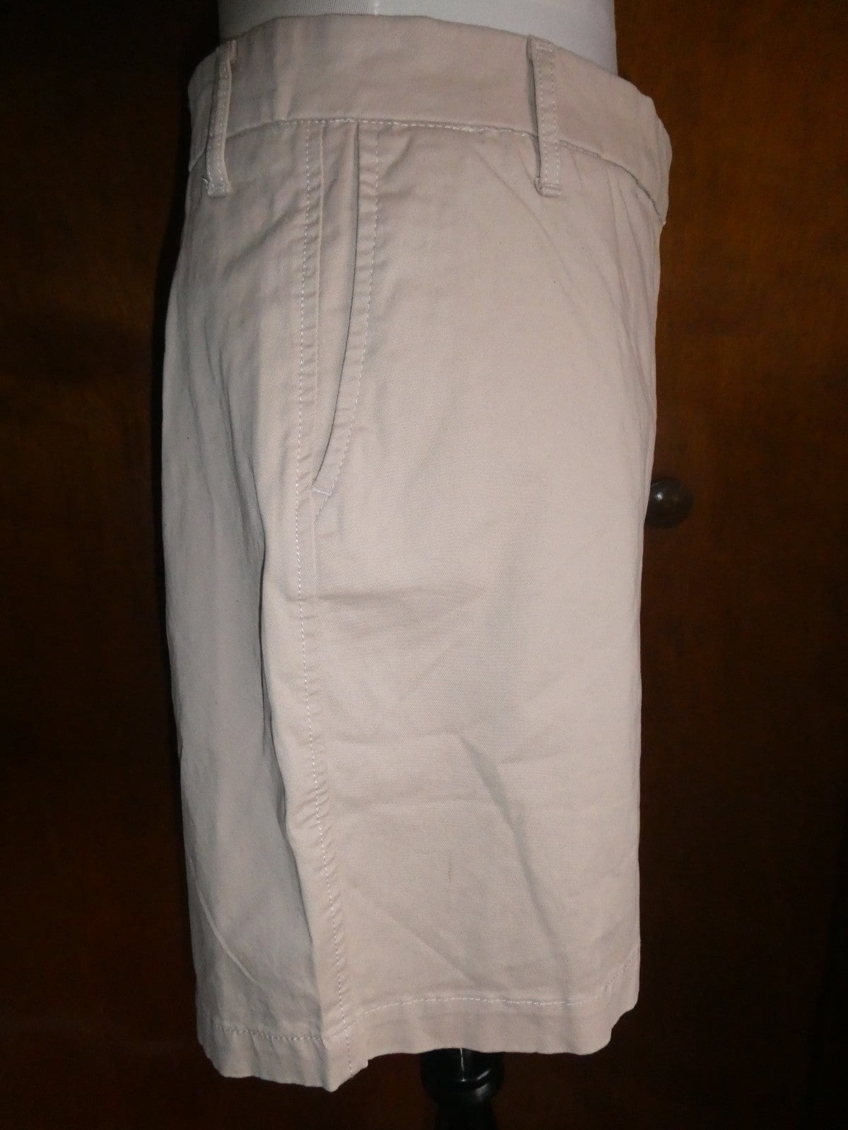 U.S. POLO ASSN. Women Beige Khaki Chino Bermuda Shorts Size 16 (Fits Like 14)