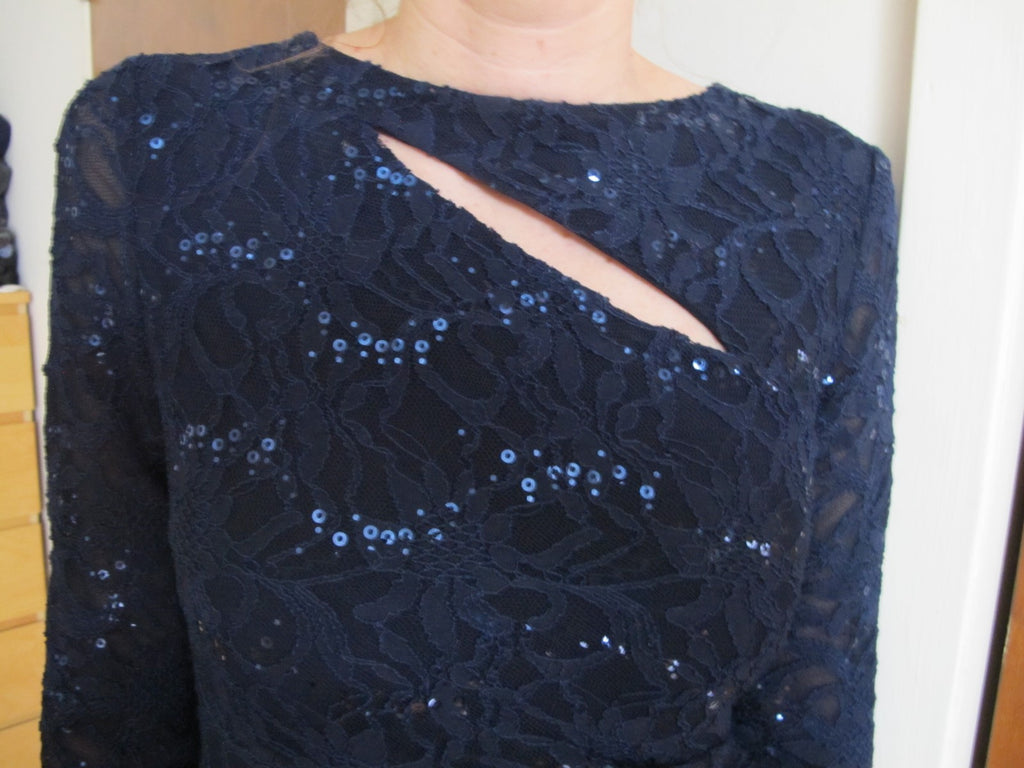 Ralph Lauren women's dark blue evening dress 