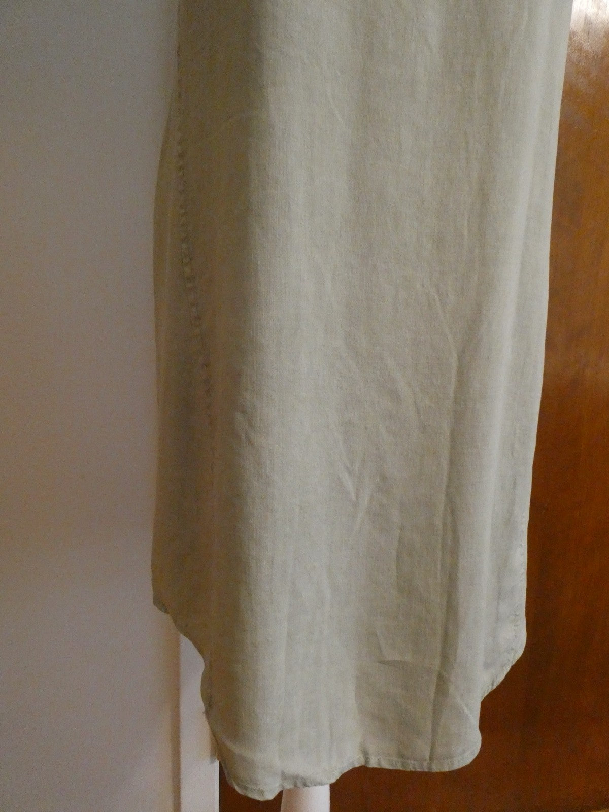Anthropologie Cloth&Stone 100% Tencel Sage Green Midi Dress Summer Halter NWT XS