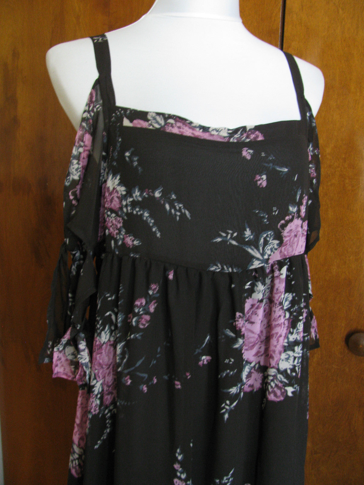 Free People women's black comb detailed lined New dress 