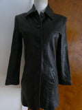 Kenneth Cole Reaction Women's Black Soft Leather Jacket/Coat P (XS)