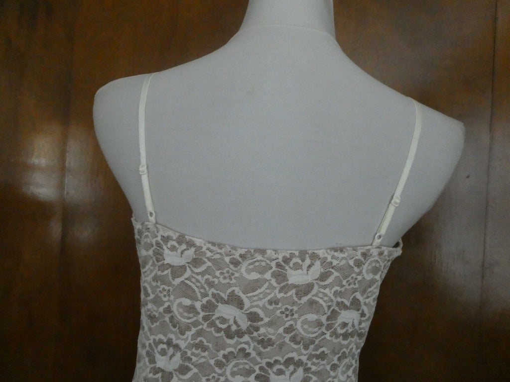 New York & Company Women’s Beige Detailed Tank Top Large