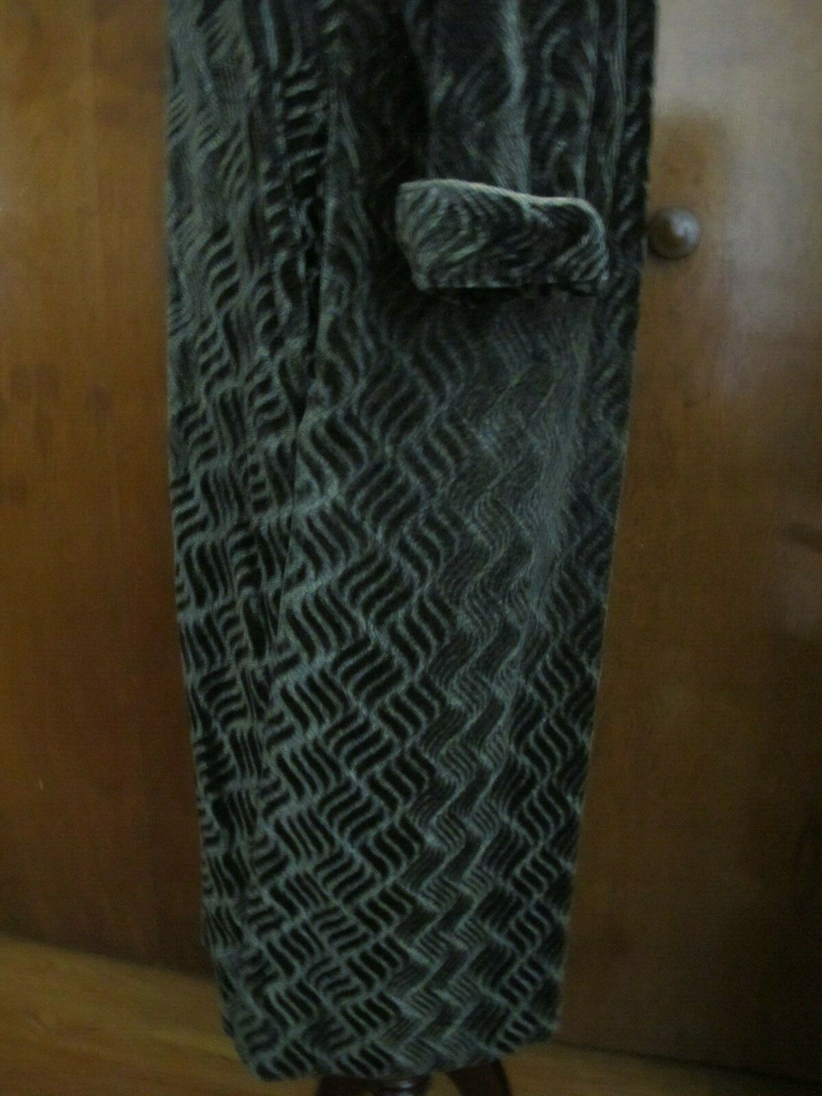 Melange Collection women's gray velour long sleeves dress size small 