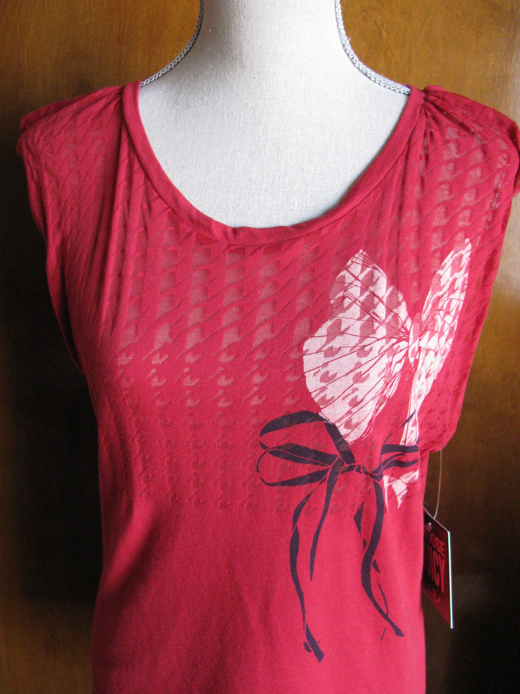 Juicy Couture Women's Red Top Tee New