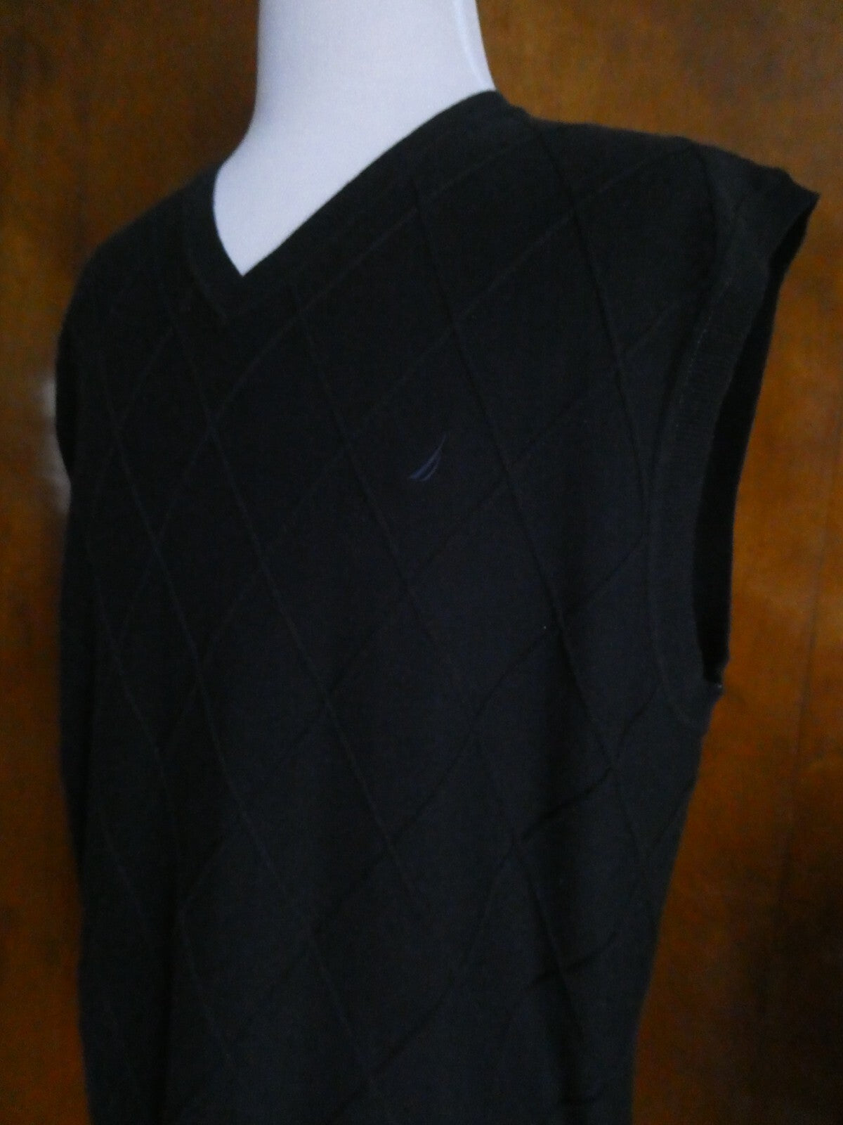 Nautica Men’s Soft Cotton V-neck Pullover Sweater Vest Navy XXL