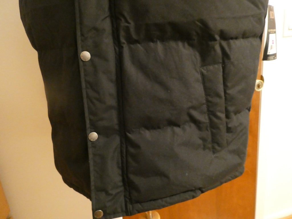 U.S. Polo Assn. Men's Full Zip Puffer Winter Vest Jacket black hood Size XXL
