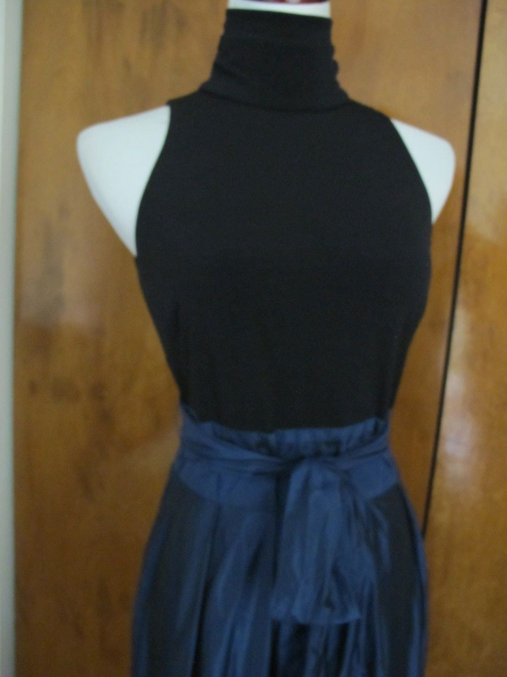 Ralph Lauren women's black blue fit and flare silhouette dress new