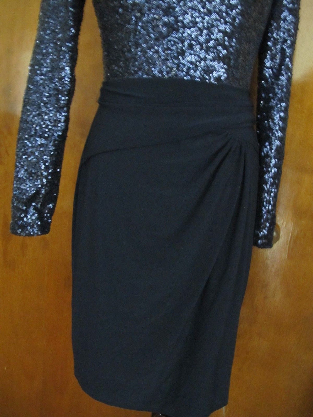 Ralph Lauren women's navy sequin sparked evening dress