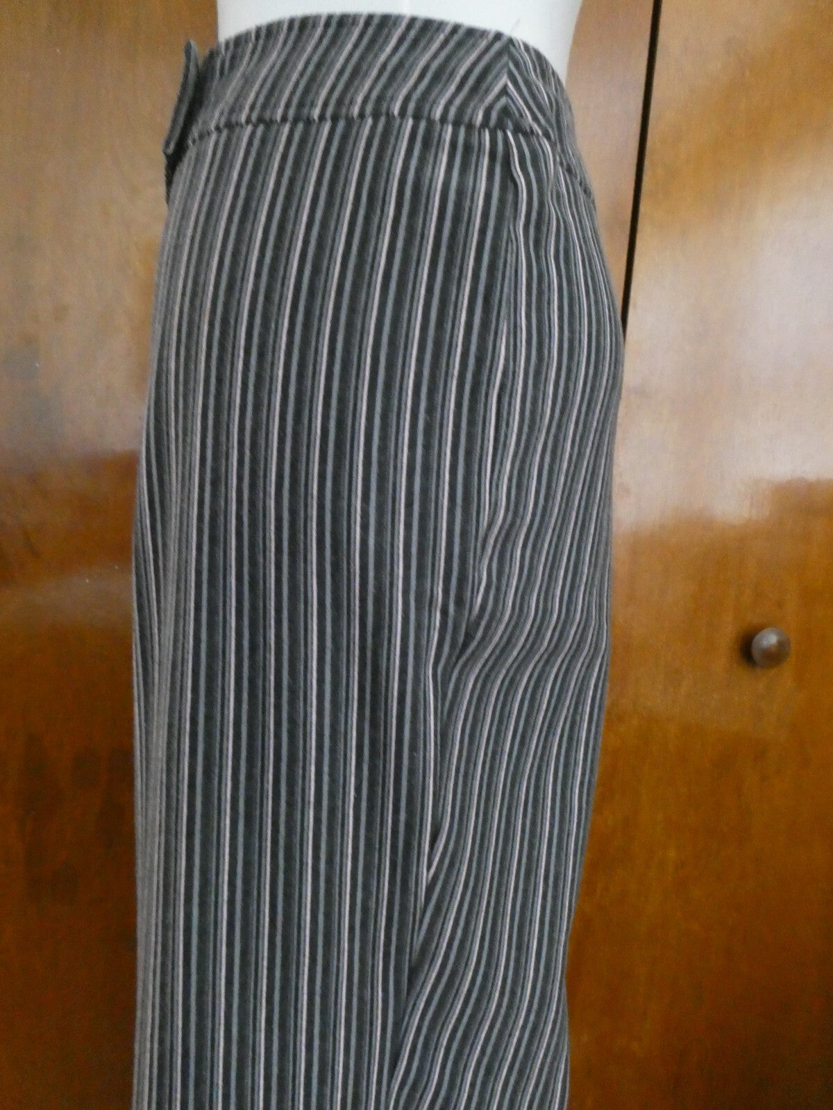 New York &Company women striped wide leg pants size large