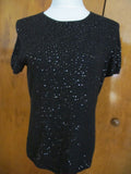 By Bloomingdale’s womens black evening cashmere sweater 