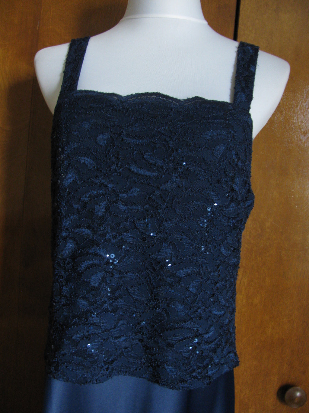 Alex evenings women’s navy maxi dress size 14