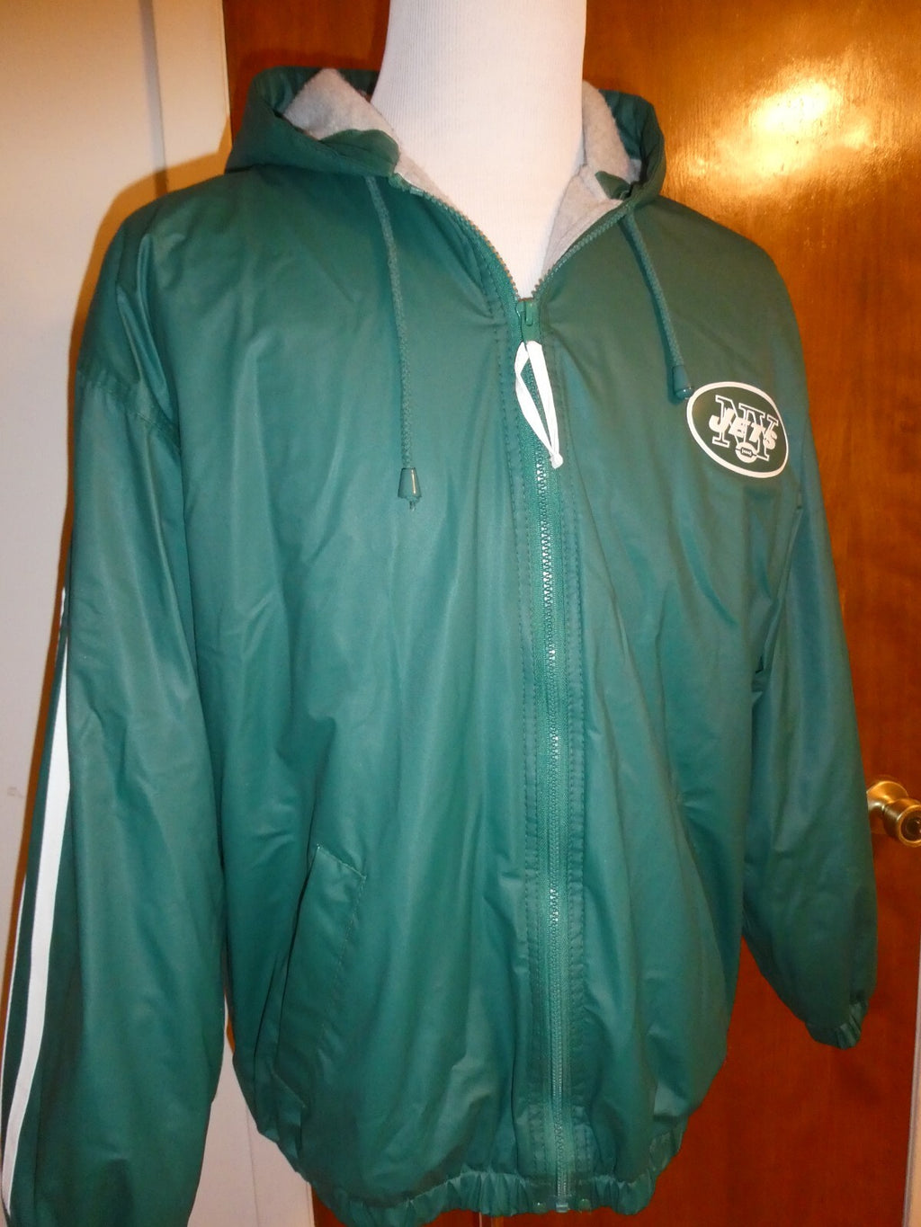 New York Jets Pro Line Coat Size Medium Unisex Adult with Hood and Liner