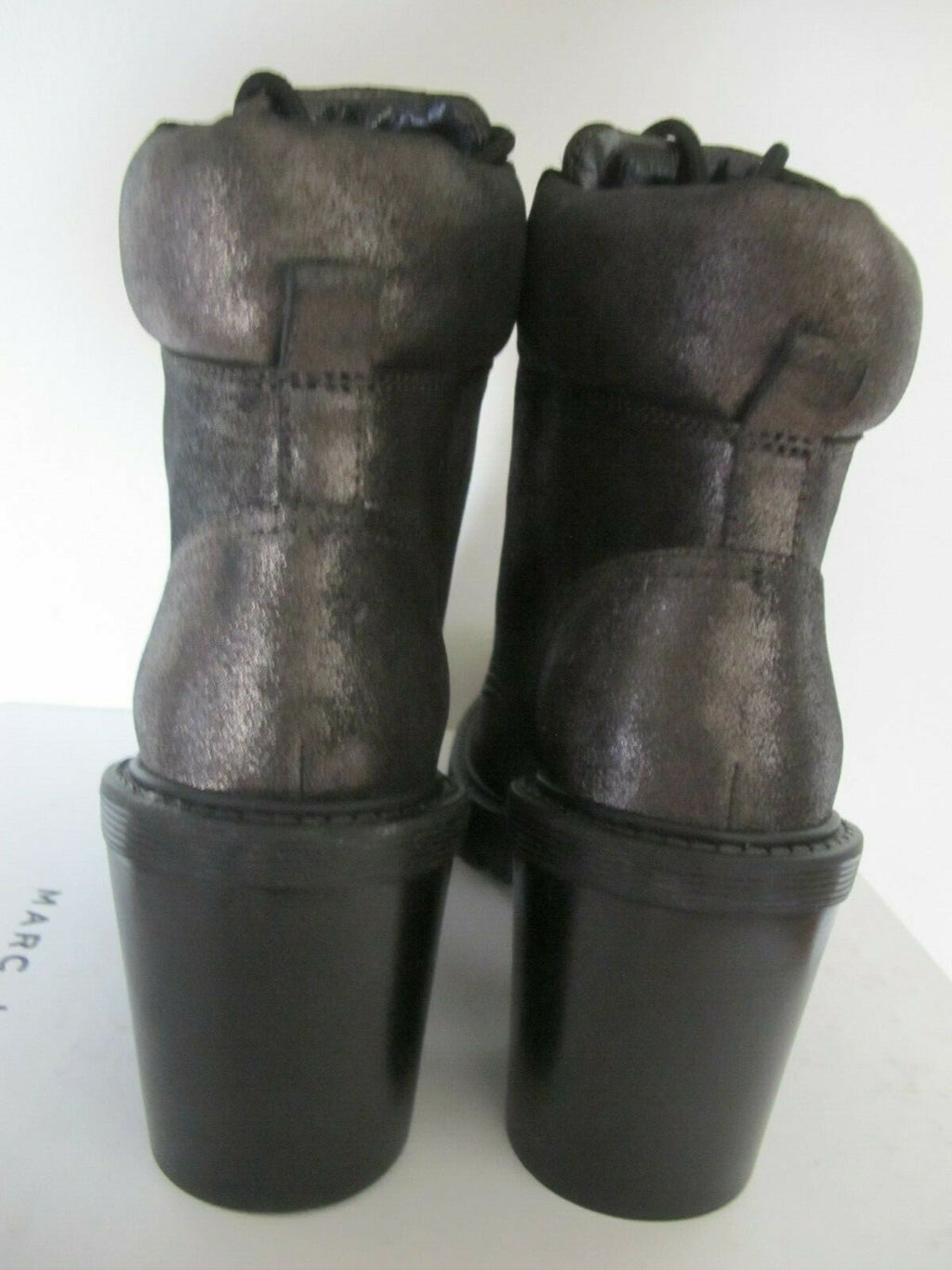 Marc Jacobs Women's Dark Silver Crosby Hiking Boot Ankle Size 38 (US 8)